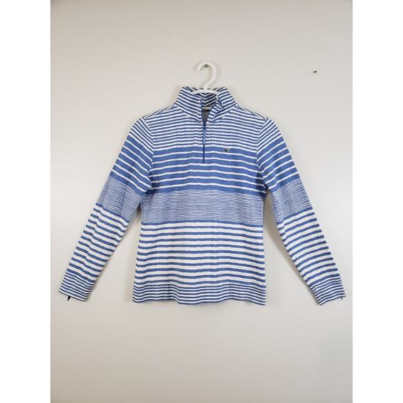 Vineyard Vines Sweaters - (N5) Y2K Vineyard Vines Pullover Women Sweatshirt Size XS 1/4 Zip Stripe Stretch